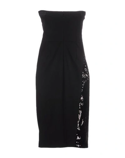 Shop Donna Karan Midi Dresses In Black