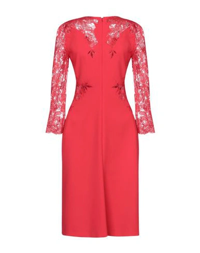 Shop Ermanno Scervino Midi Dress In Red