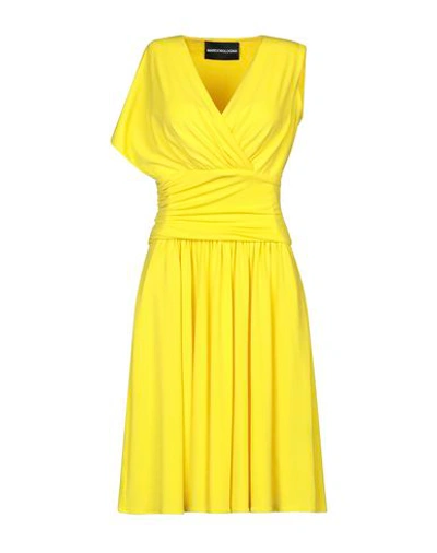Shop Marco Bologna Knee-length Dress In Yellow