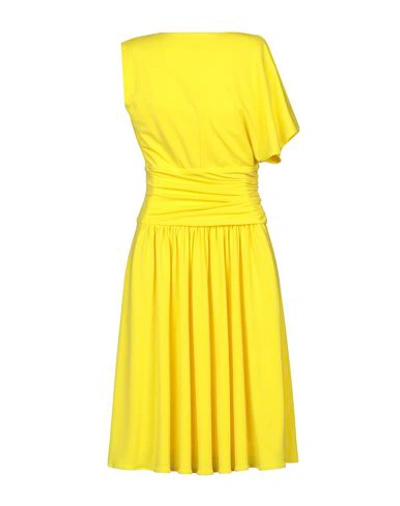 Shop Marco Bologna Knee-length Dress In Yellow