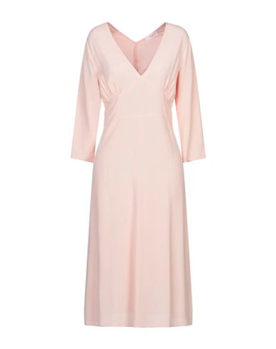 Shop Jucca Woman Midi Dress Light Pink Size 6 Viscose