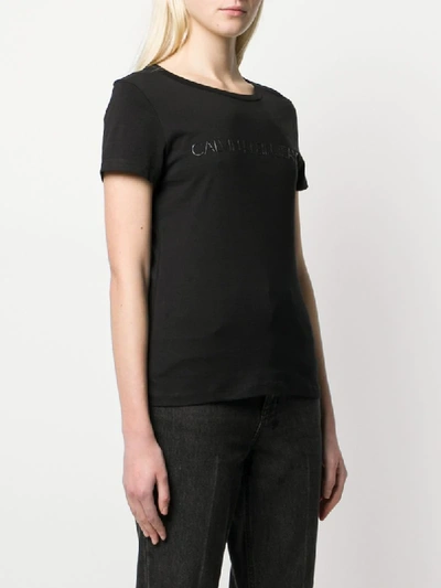 Shop Calvin Klein Jeans Est.1978 Logo Print T-shirt In Black