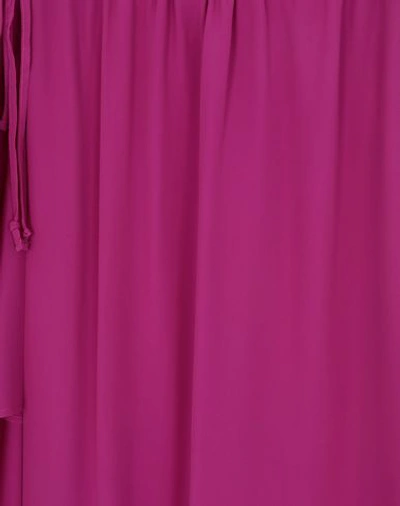 Shop Mauro Grifoni Grifoni Woman Midi Skirt Mauve Size 6 Acetate, Silk In Purple