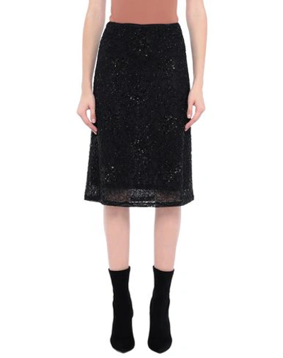 Shop Jenny Packham Knee Length Skirts In Black