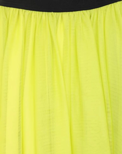 Shop Msgm Midi Skirts In Acid Green