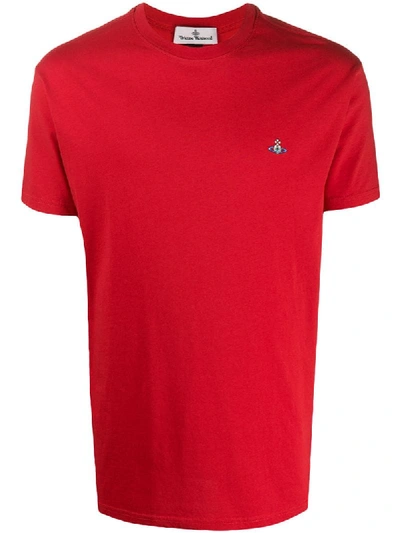 Shop Vivienne Westwood Round Neck T-shirt In Red