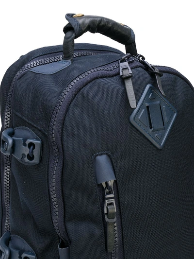 Shop Visvim Logo Patch Backpack In Navy