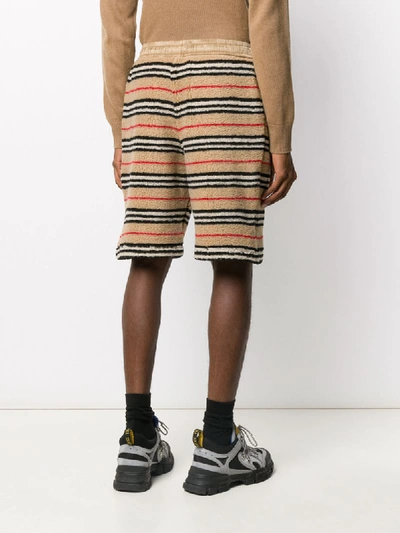 ICON STRIPE FLEECE SHORTS