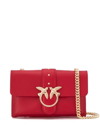 Shop Pinko Love Crossbody Bag In Red