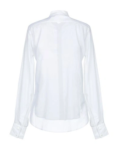 Shop Helmut Lang Solid Color Shirts & Blouses In White