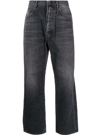 Shop Ben Taverniti Unravel Project Baggy Boy High Rise Jeans In 1100 Wash Black No Color