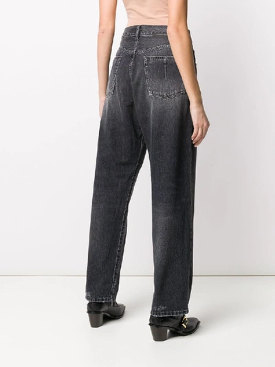 Shop Ben Taverniti Unravel Project Baggy Boy High Rise Jeans In 1100 Wash Black No Color