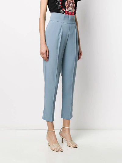 Shop Pinko High Waisted Natalia Trousers In Blue