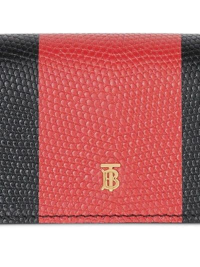 Shop Burberry Detachable Strap Card Case In Black