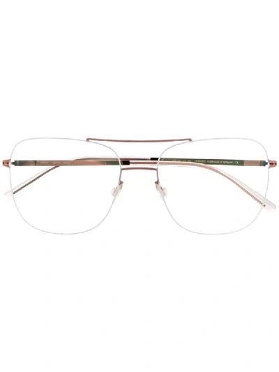Shop Mykita Ryoko Aviator-frame Glasses In Metallic