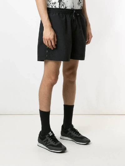 Shop Àlg Logo Nylon Shorts In Black