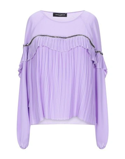 Shop Frankie Morello Woman Top Light Purple Size 8 Polyester