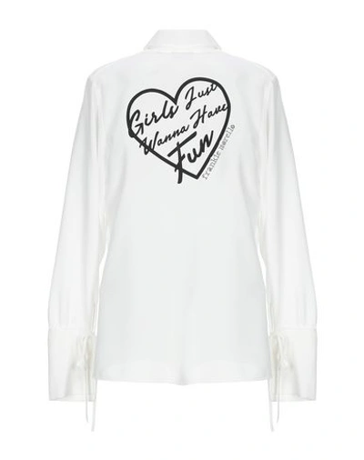 Shop Frankie Morello Woman Shirt White Size 10 Polyester
