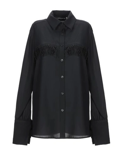 Shop Frankie Morello Woman Shirt Black Size 8 Polyester