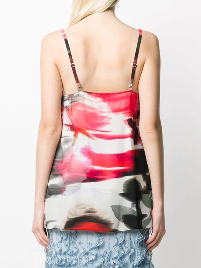 Shop Alexander Mcqueen Abstract Print Camisole In Red