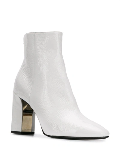 Shop Nicholas Kirkwood Elements Ankle Boots 85mm In White
