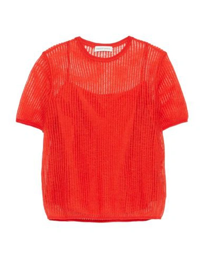 Shop Mansur Gavriel Sweaters In Red