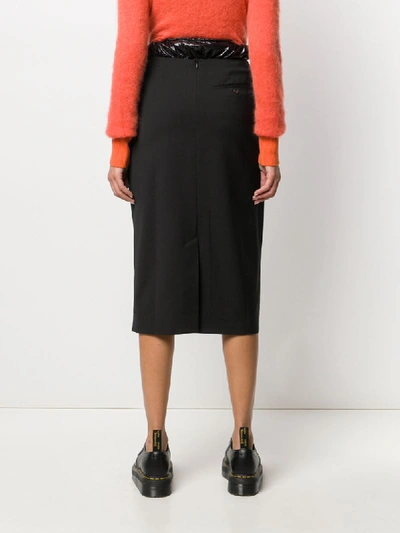 Shop Aalto Drawstring Waist Pencil Skirt In Black