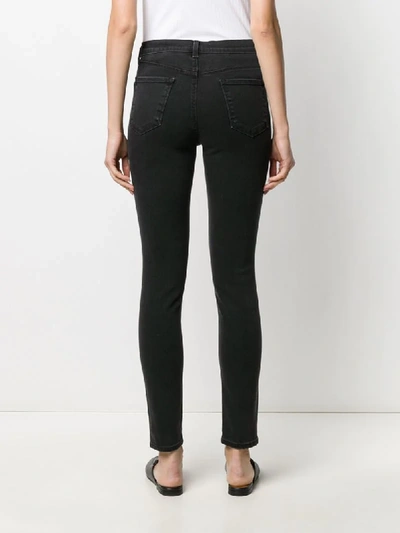 Shop J Brand High Rise Skinny Jeans In Black