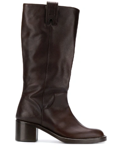 Shop Michel Vivien Country Ankle Boots In Brown