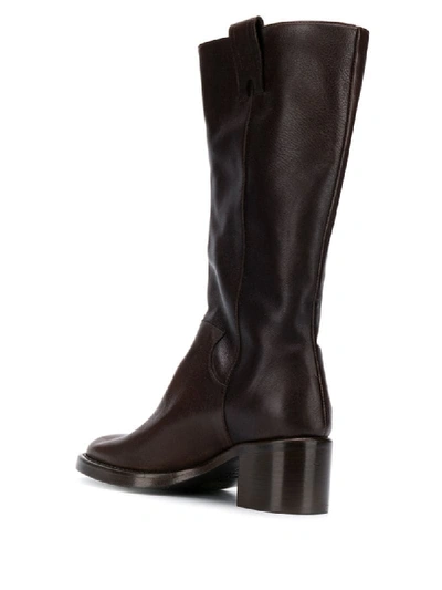 Michel Vivien Country Ankle Boots In Brown