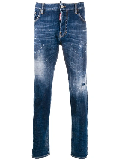 Shop Dsquared2 Underpatch Mercury Jeans In Blue