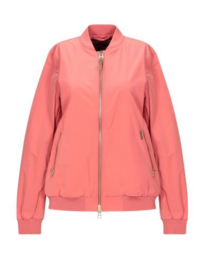 Shop Woolrich Jackets In Coral