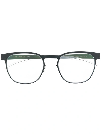 Shop Mykita Basie Square-frame Glasses In Black