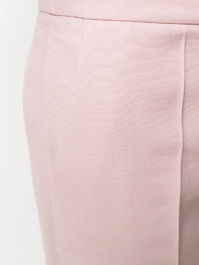 Shop Valentino Tailored Flared Trousers In Pink