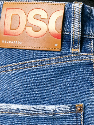 Shop Dsquared2 Faded Detail Jeans In Blue
