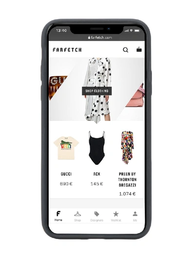 Dolce & Gabbana Textured Logo Iphone X Case In Black
