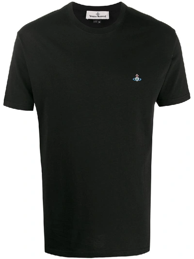 Shop Vivienne Westwood Round Neck T-shirt In 900 Black