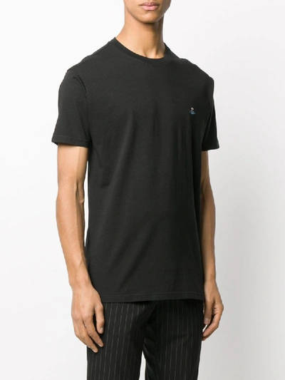 Shop Vivienne Westwood Round Neck T-shirt In 900 Black