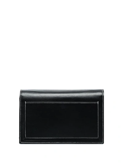 Shop Ganni Schultertasche Mit Ring In Black