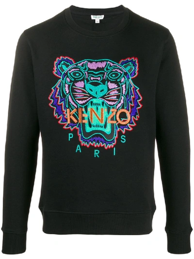 Shop Kenzo Holiday Capsule Tiger Sweatshirt In Black