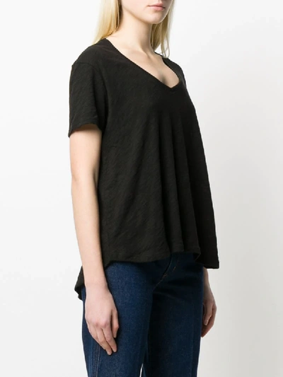 Shop Atm Anthony Thomas Melillo Short-sleeve Flared T-shirt In Black