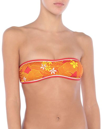 Shop Dsquared2 Bikini Tops In Orange