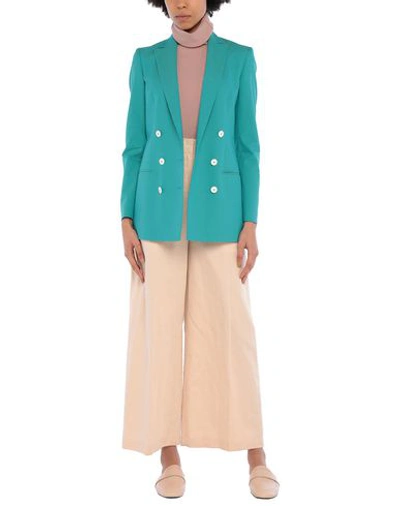 Shop Tonello Suit Jackets In Turquoise