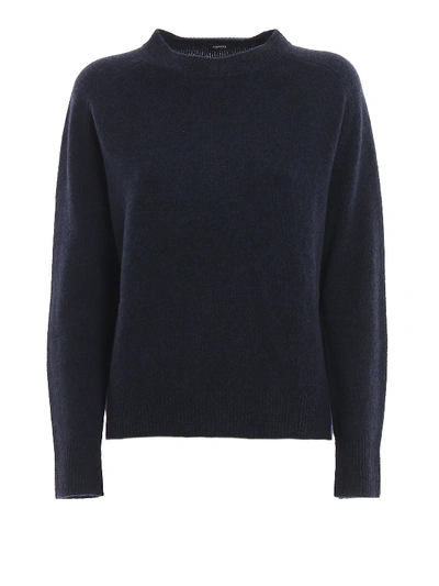 Shop Aspesi Melange Wool Sweater In Blue