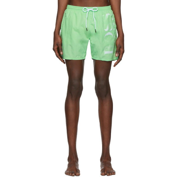 mint green swim shorts