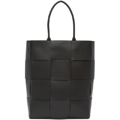 Shop Bottega Veneta Grey Leather Urban Tote In 1423 Ltgrap