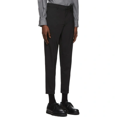 Shop Hugo Boss Boss Black Lux Cordura Wool Trousers In 001 Black