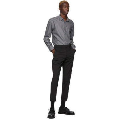 Shop Hugo Boss Boss Black Lux Cordura Wool Trousers In 001 Black