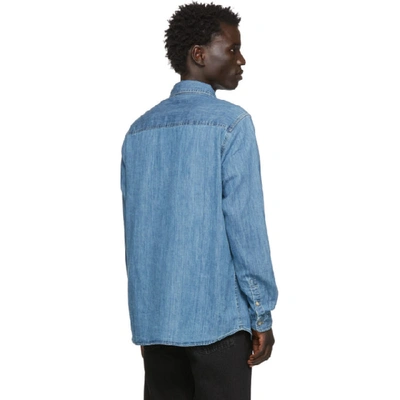 Shop Saturdays Surf Nyc Saturdays Nyc Indigo Denim Kenmare Shirt In Wshd Indigo