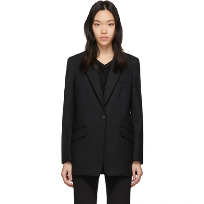 Shop Rag & Bone Black Wool Ames Blazer